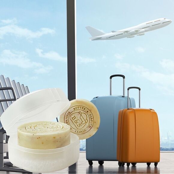 💛Handmade Ginger Shea Butter Soap with Travel Soap Case - Picture 4 of 5